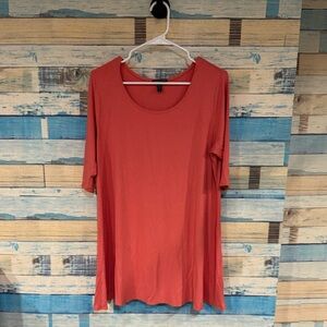 Eileen Fisher Vibrant Coral Tunic
